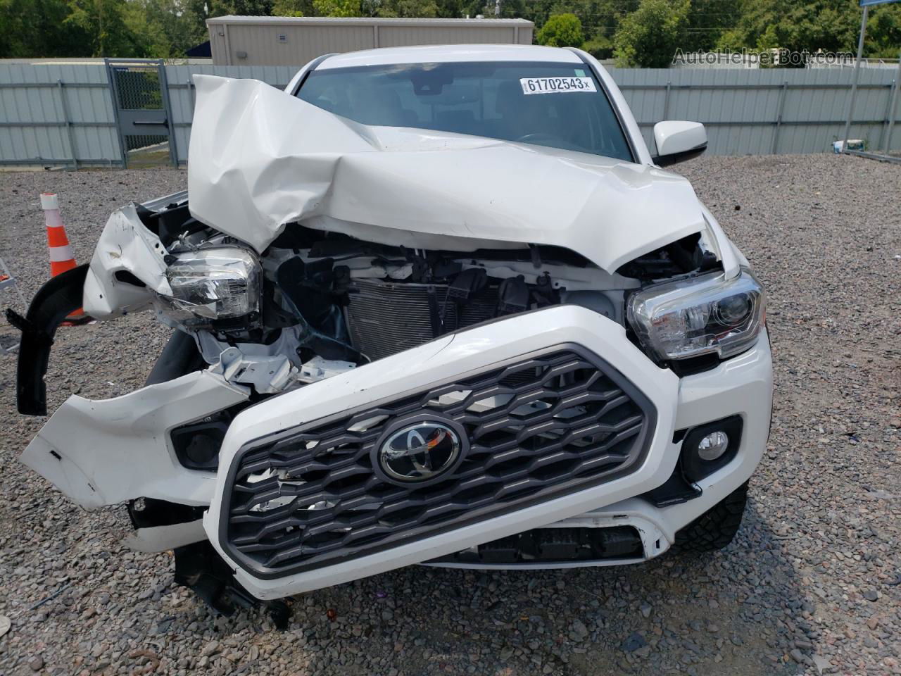 2021 Toyota Tacoma Double Cab White vin: 5TFCZ5ANXMX254239