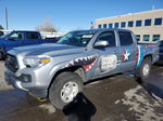 2021 Toyota Tacoma Double Cab Silver vin: 5TFCZ5ANXMX256413