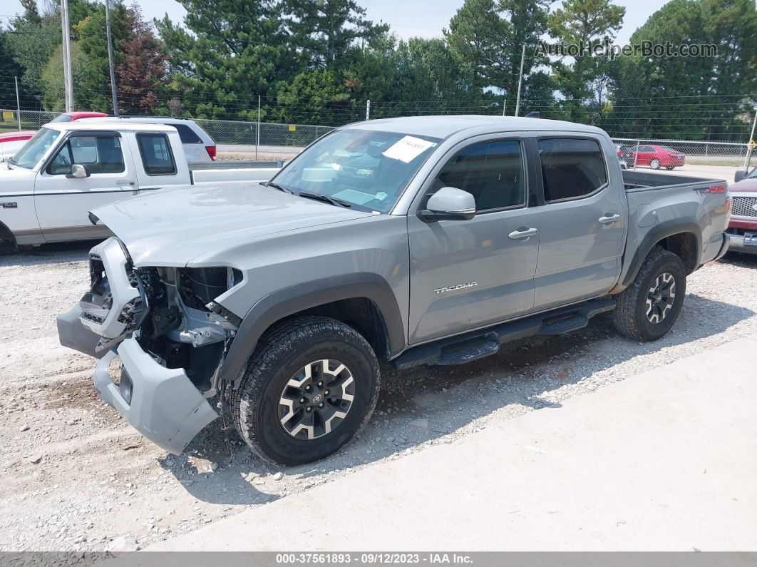 2021 Toyota Tacoma 4wd Sr/sr5/trd Sport Gray vin: 5TFCZ5ANXMX275625