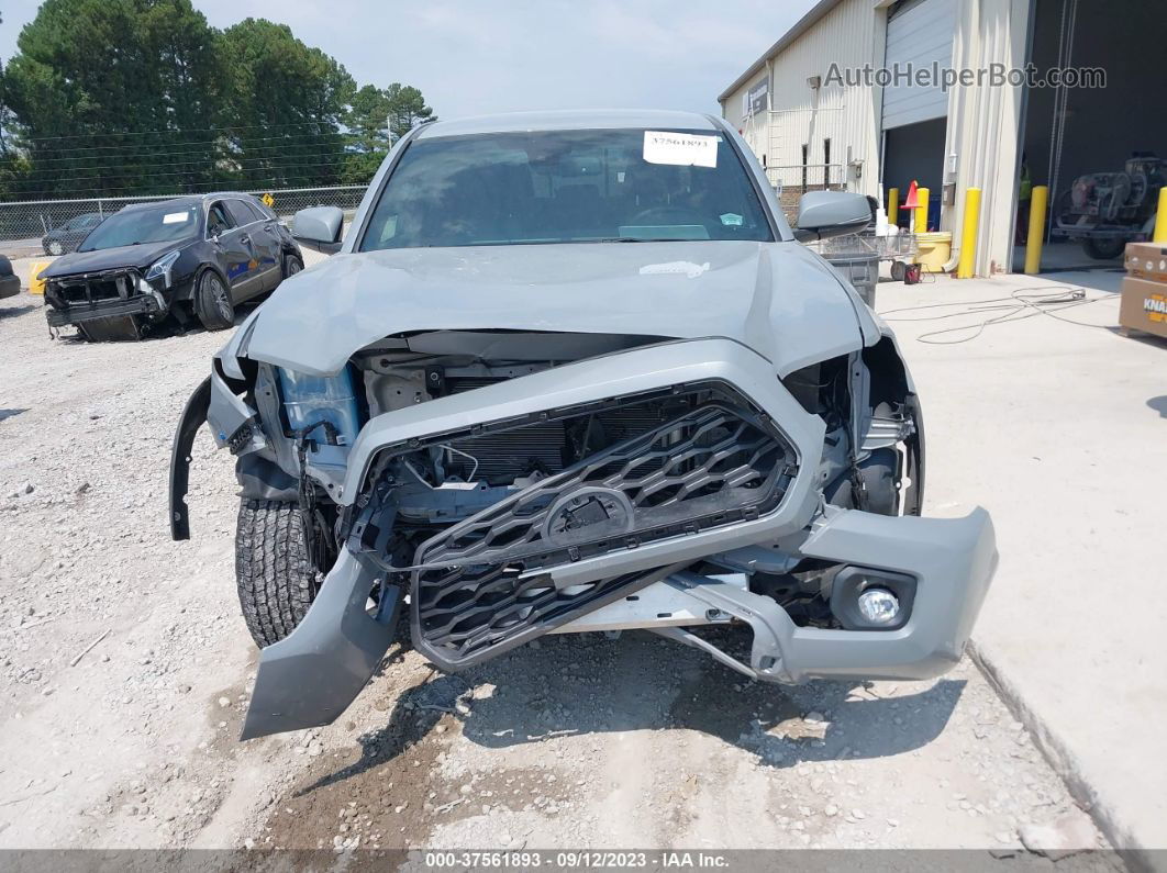 2021 Toyota Tacoma 4wd Sr/sr5/trd Sport Gray vin: 5TFCZ5ANXMX275625