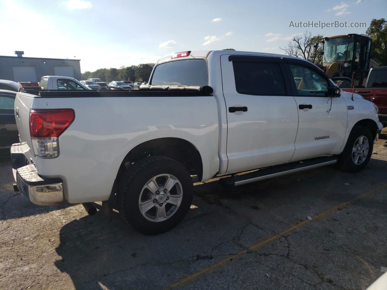 2012 Toyota Tundra Crewmax Sr5 White vin: 5TFDW5F13CX213114