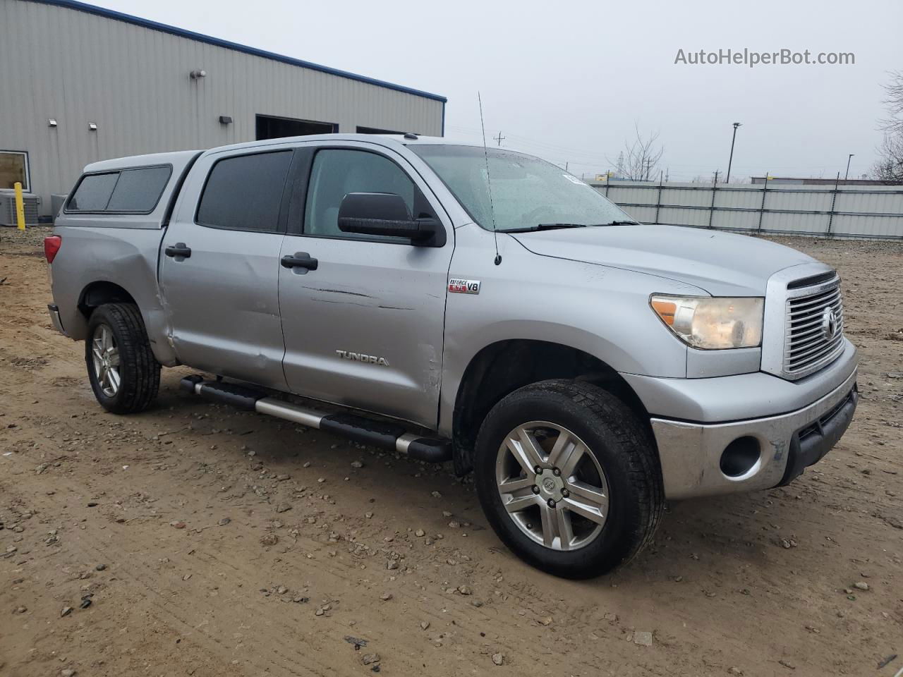 2012 Toyota Tundra Crewmax Sr5 Silver vin: 5TFDW5F13CX220774