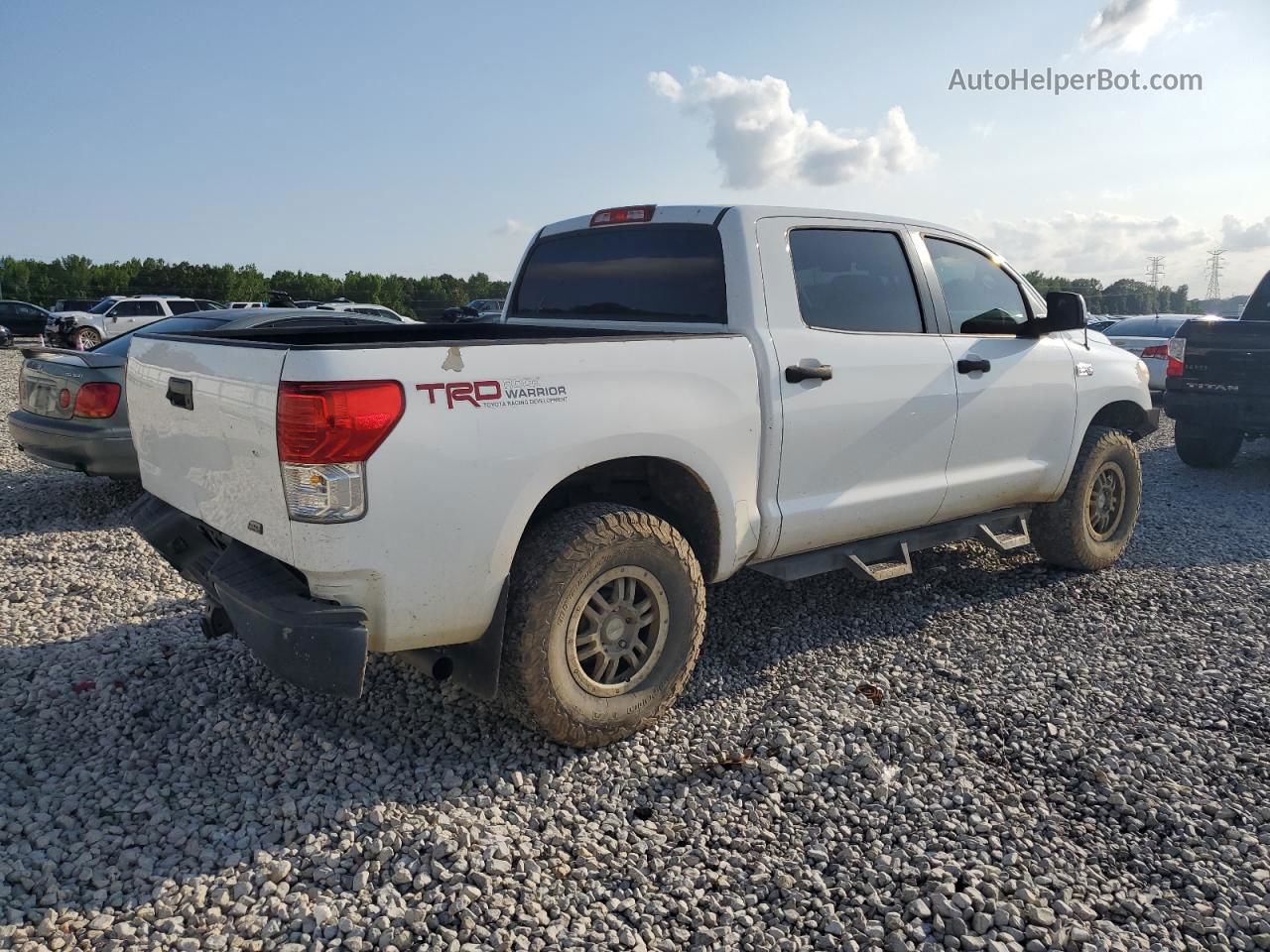 2012 Toyota Tundra Crewmax Sr5 Белый vin: 5TFDW5F13CX225229