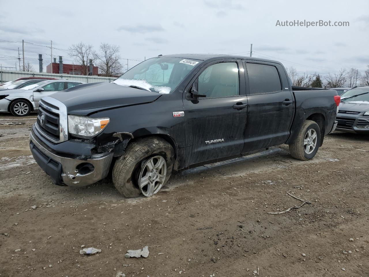 2012 Toyota Tundra Crewmax Sr5 Black vin: 5TFDW5F17CX226366