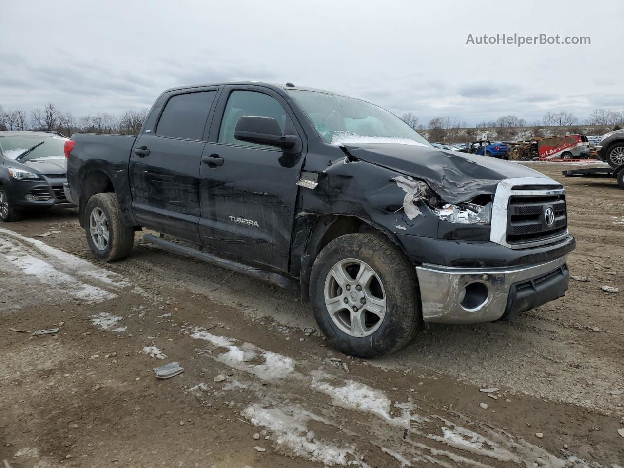 2012 Toyota Tundra Crewmax Sr5 Black vin: 5TFDW5F17CX226366