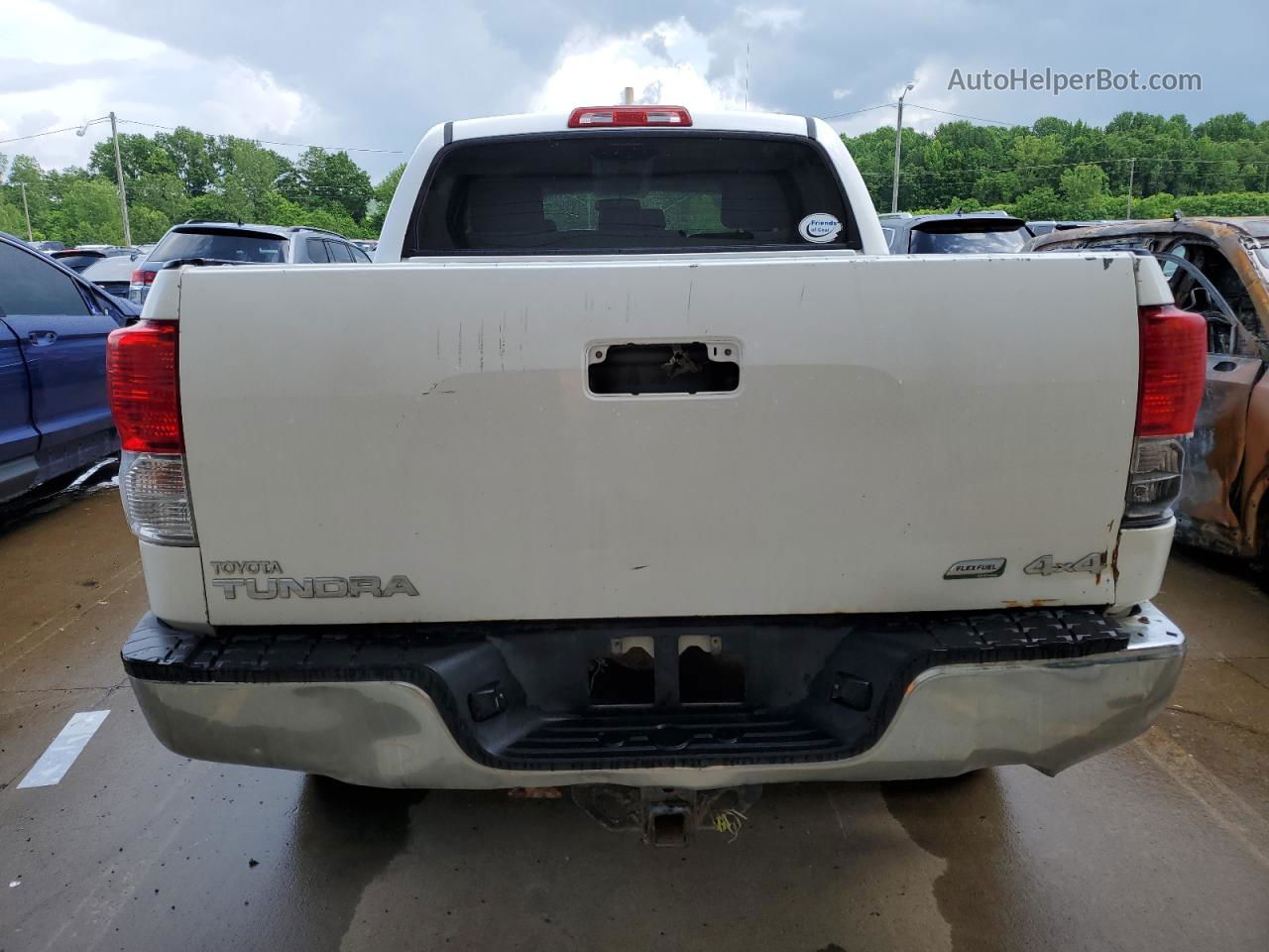 2012 Toyota Tundra Crewmax Sr5 White vin: 5TFDW5F17CX254149