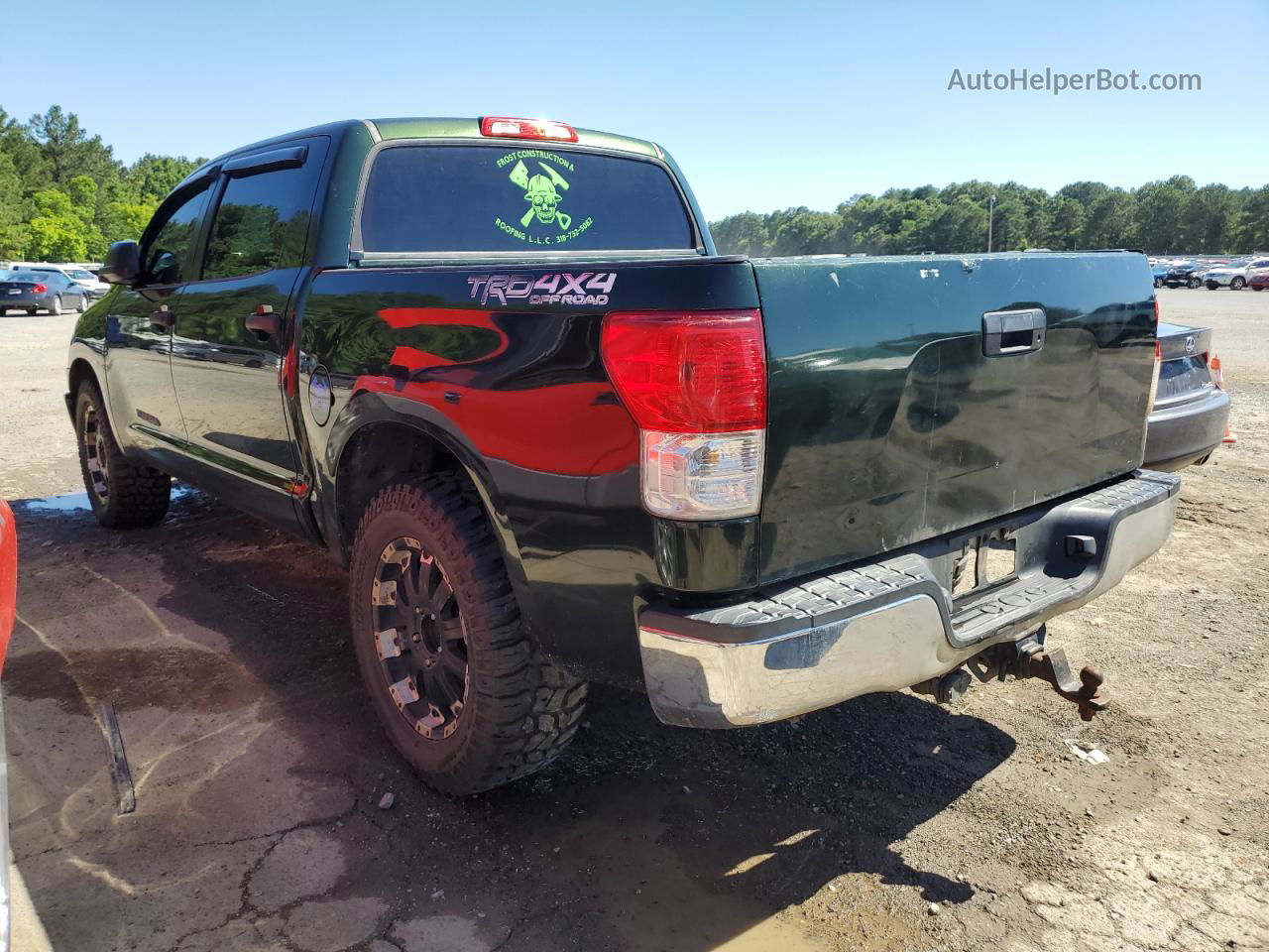 2012 Toyota Tundra Crewmax Sr5 Green vin: 5TFDW5F19CX210976