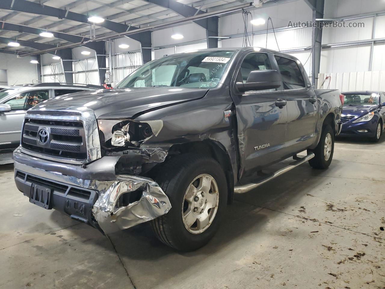 2012 Toyota Tundra Crewmax Sr5 Gray vin: 5TFDW5F1XCX253450