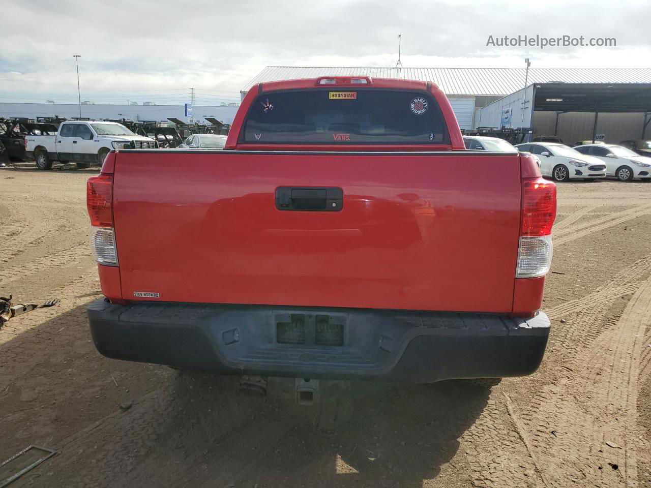 2012 Toyota Tundra Crewmax Sr5 Red vin: 5TFDY5F10CX265522