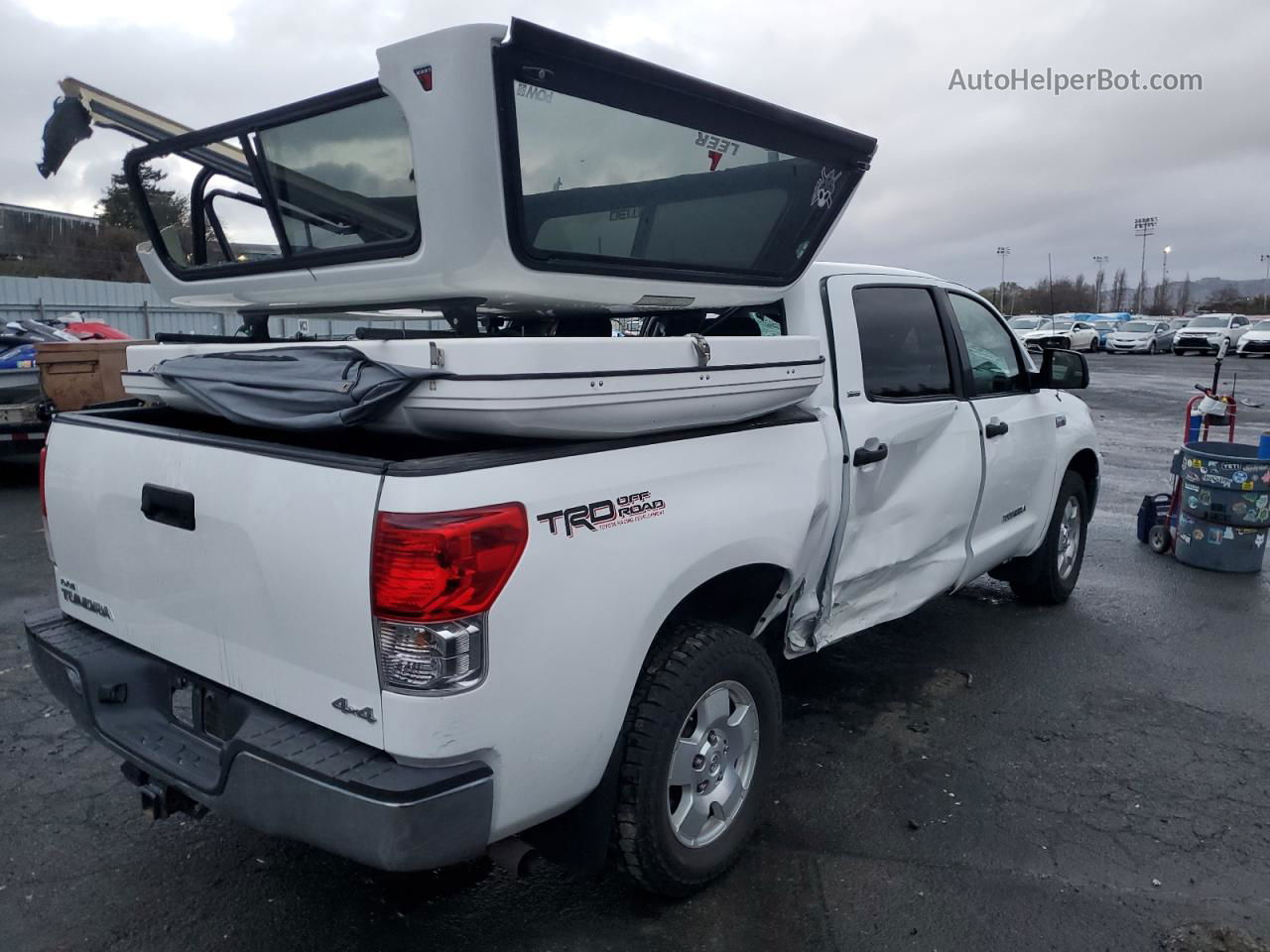 2012 Toyota Tundra Crewmax Sr5 White vin: 5TFDY5F13CX253512