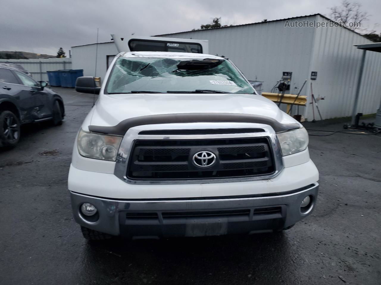 2012 Toyota Tundra Crewmax Sr5 White vin: 5TFDY5F13CX253512