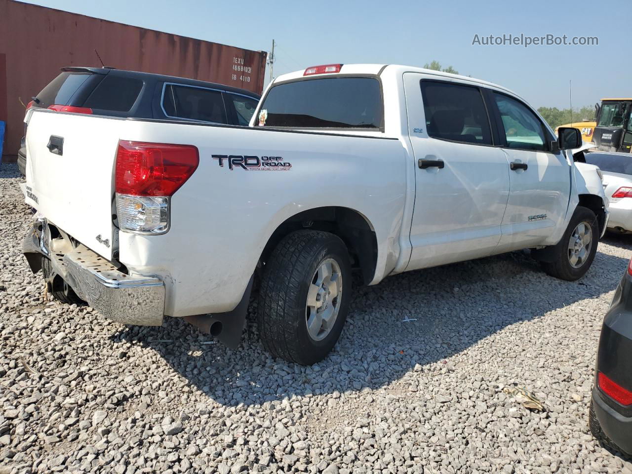 2012 Toyota Tundra Crewmax Sr5 White vin: 5TFDY5F13CX261822