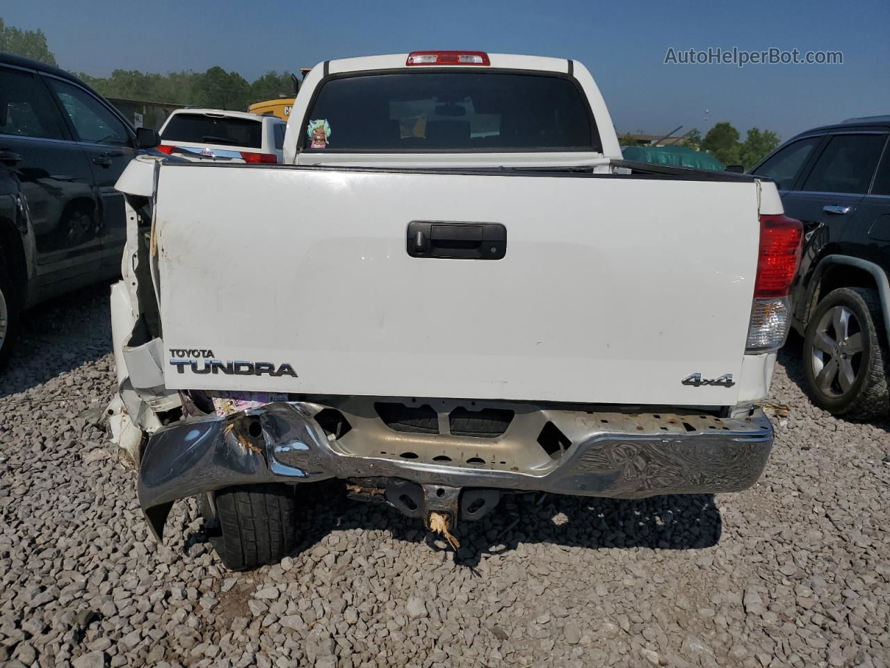 2012 Toyota Tundra Crewmax Sr5 White vin: 5TFDY5F13CX261822