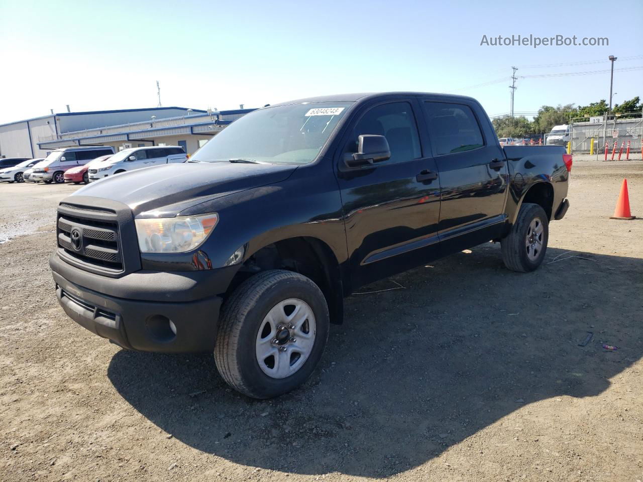 2012 Toyota Tundra Crewmax Sr5 Black vin: 5TFDY5F15CX234234