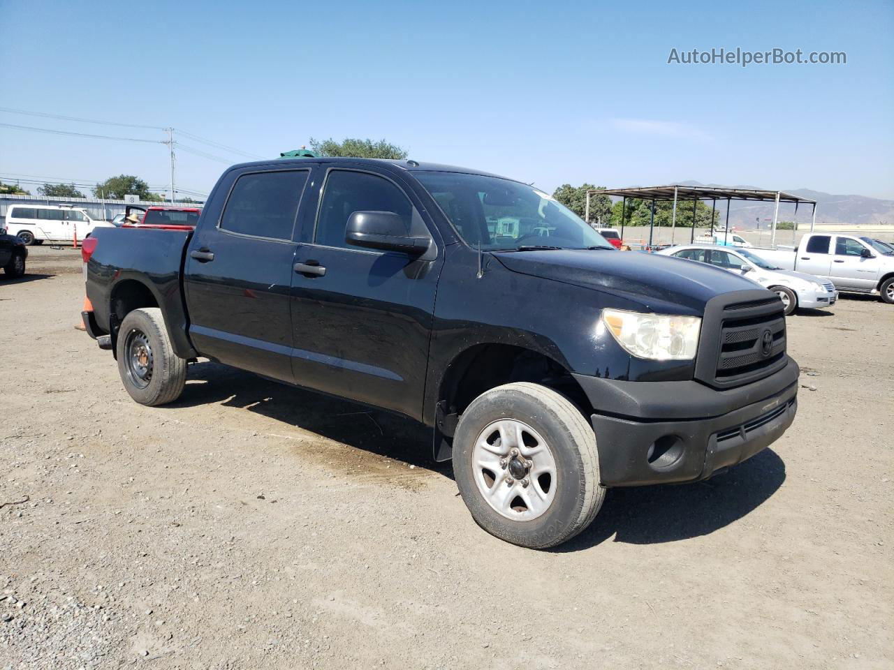 2012 Toyota Tundra Crewmax Sr5 Black vin: 5TFDY5F15CX234234