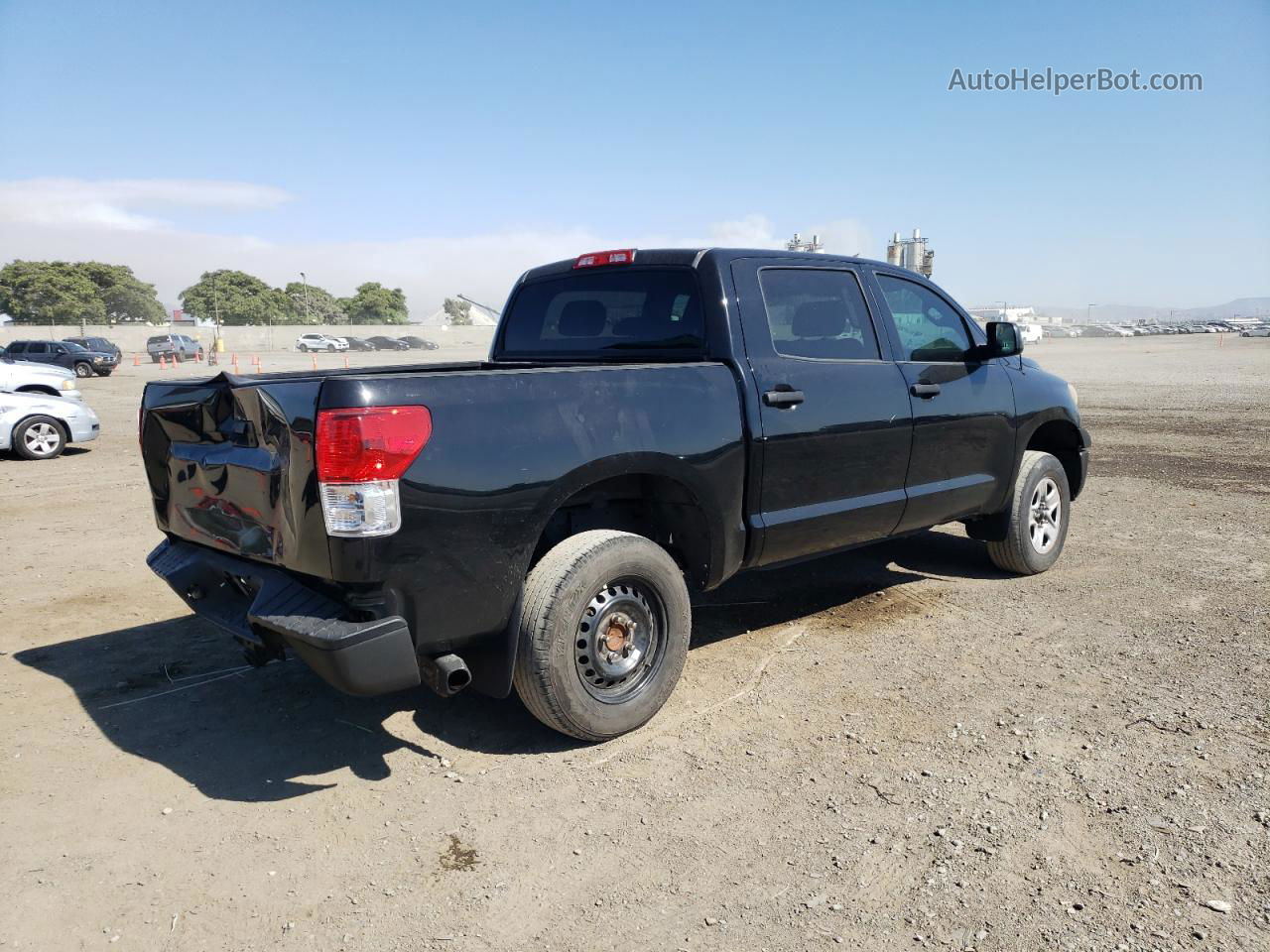 2012 Toyota Tundra Crewmax Sr5 Black vin: 5TFDY5F15CX234234