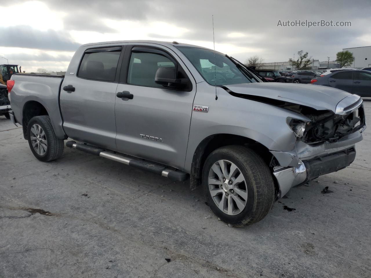 2012 Toyota Tundra Crewmax Sr5 Gray vin: 5TFDY5F16CX230998