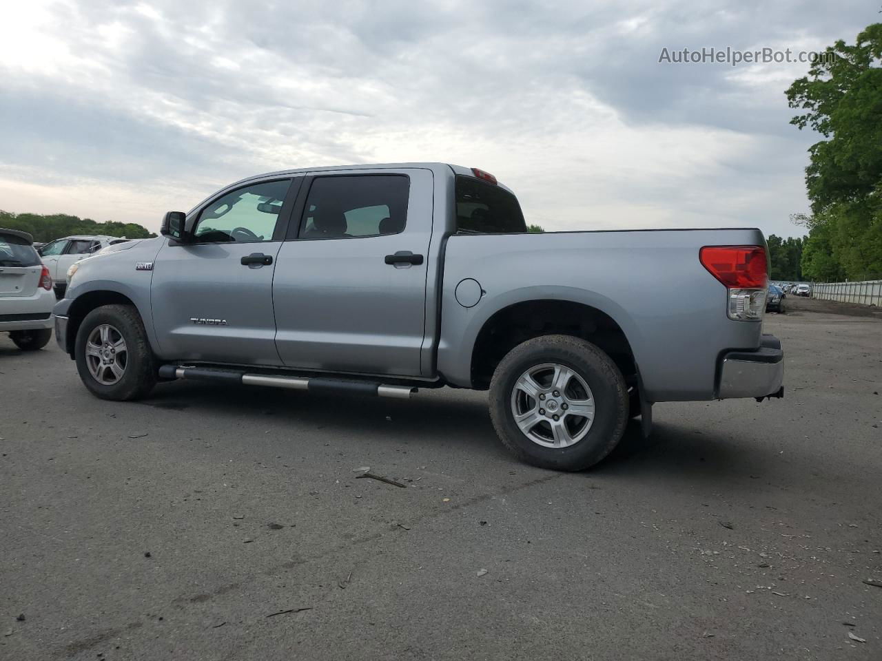 2012 Toyota Tundra Crewmax Sr5 Silver vin: 5TFDY5F16CX259675