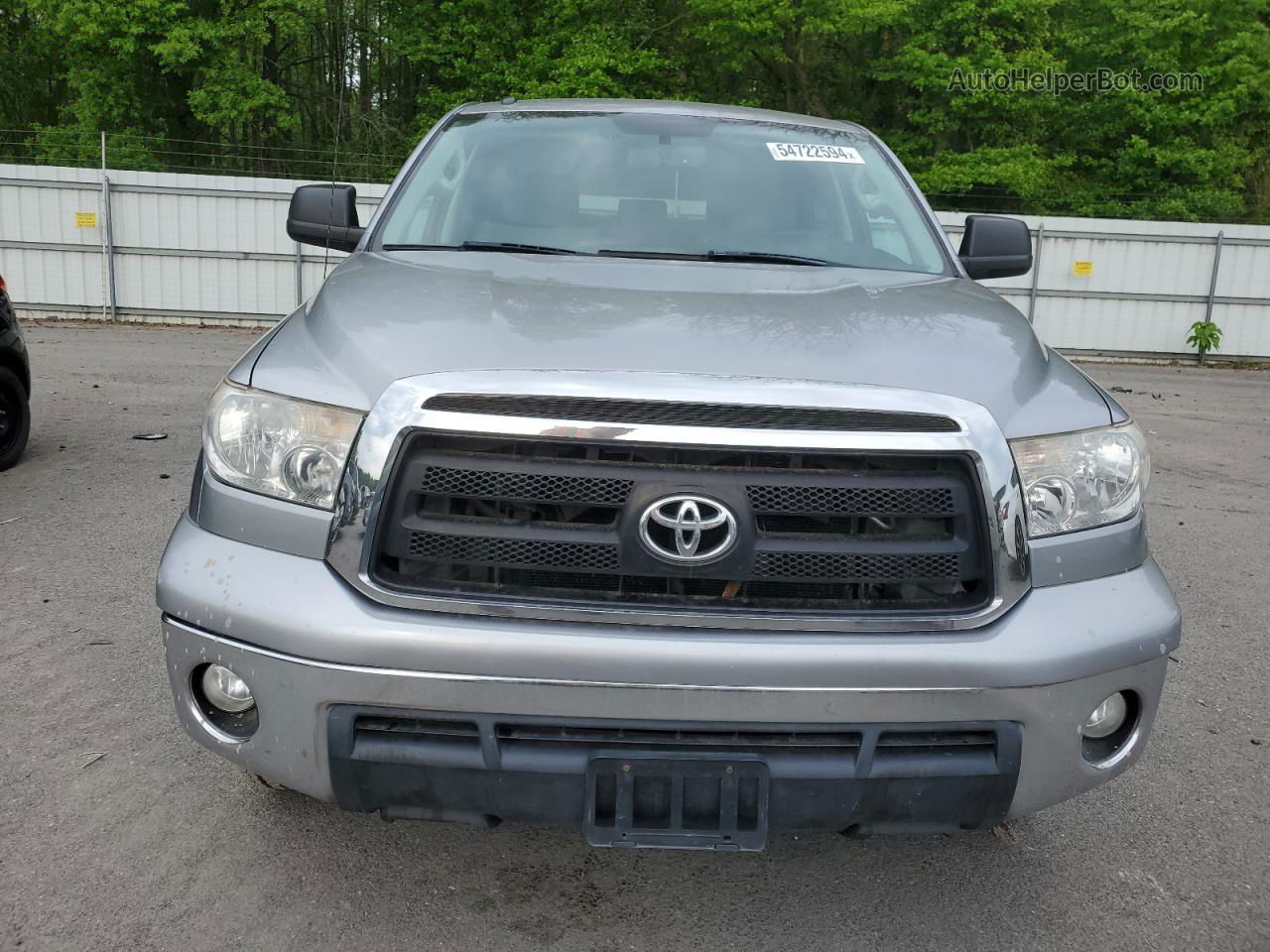 2012 Toyota Tundra Crewmax Sr5 Silver vin: 5TFDY5F16CX259675