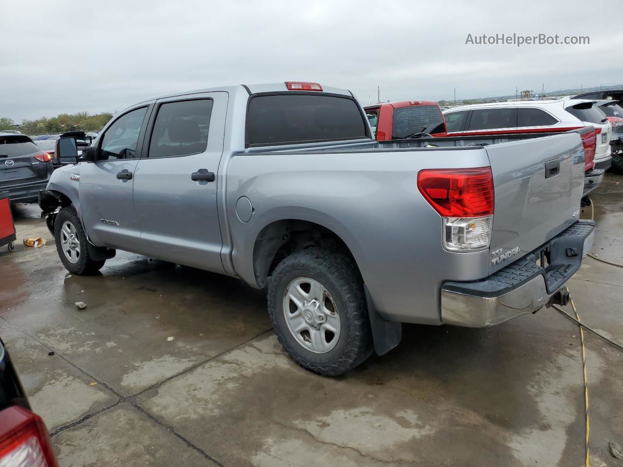 2012 Toyota Tundra Crewmax Sr5 Silver vin: 5TFDY5F17CX233442