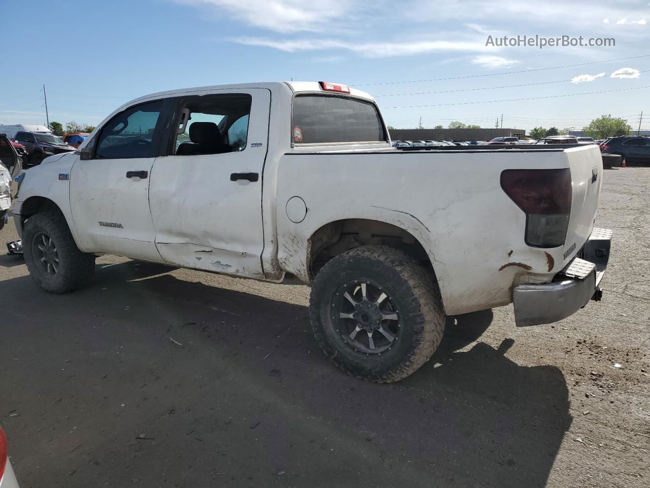 2012 Toyota Tundra Crewmax Sr5 White vin: 5TFDY5F19CX241770