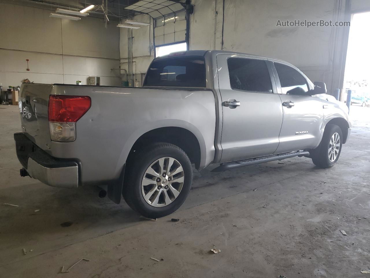 2012 Toyota Tundra Crewmax Sr5 Silver vin: 5TFDY5F1XCX214366