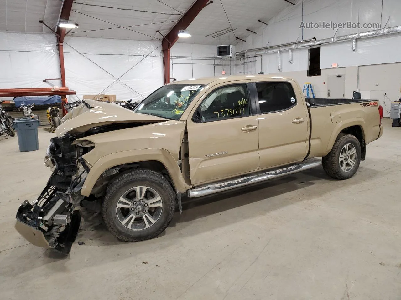 2017 Toyota Tacoma Double Cab Tan vin: 5TFDZ5BN2HX018001