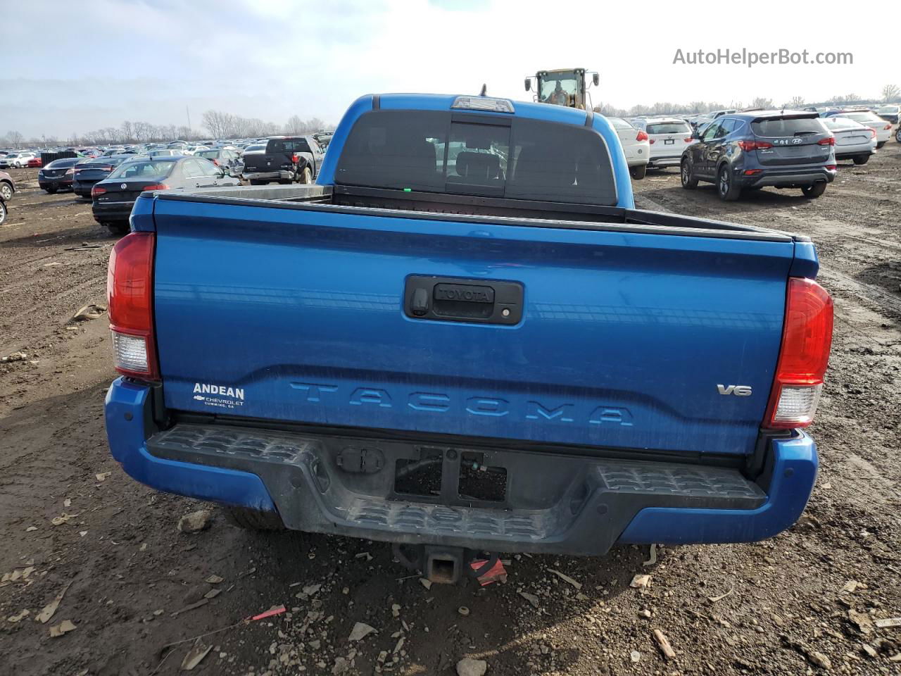 2017 Toyota Tacoma Double Cab Blue vin: 5TFDZ5BNXHX019297