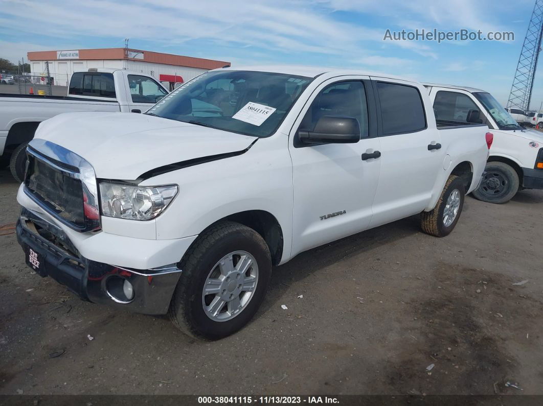 2012 Toyota Tundra Grade 4.6l V8 White vin: 5TFEM5F10CX040596