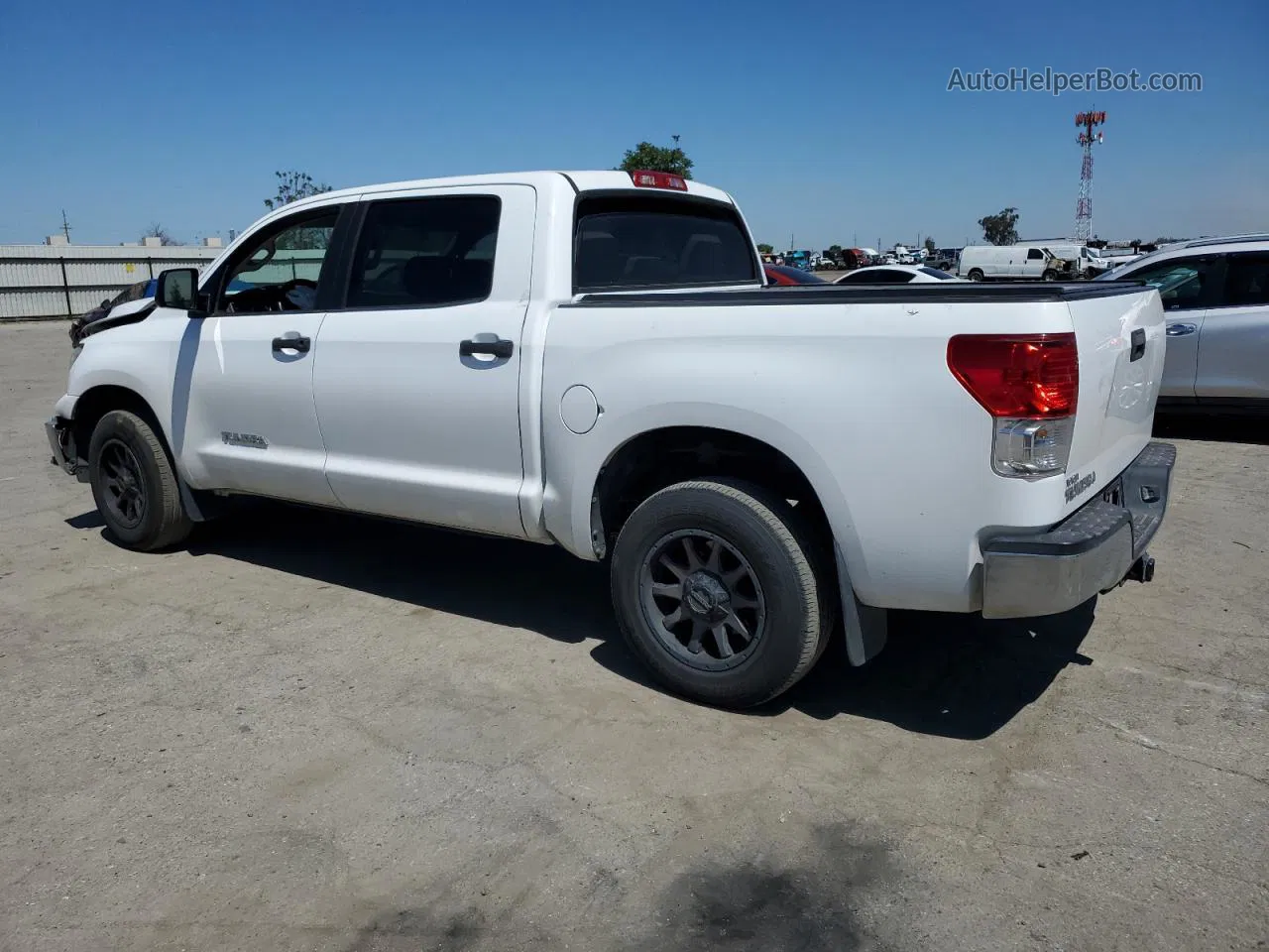 2012 Toyota Tundra Crewmax Sr5 White vin: 5TFEM5F12CX043709