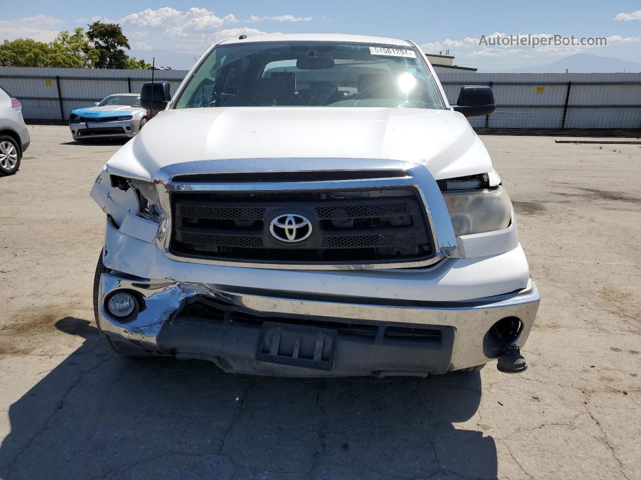 2012 Toyota Tundra Crewmax Sr5 White vin: 5TFEM5F12CX043709