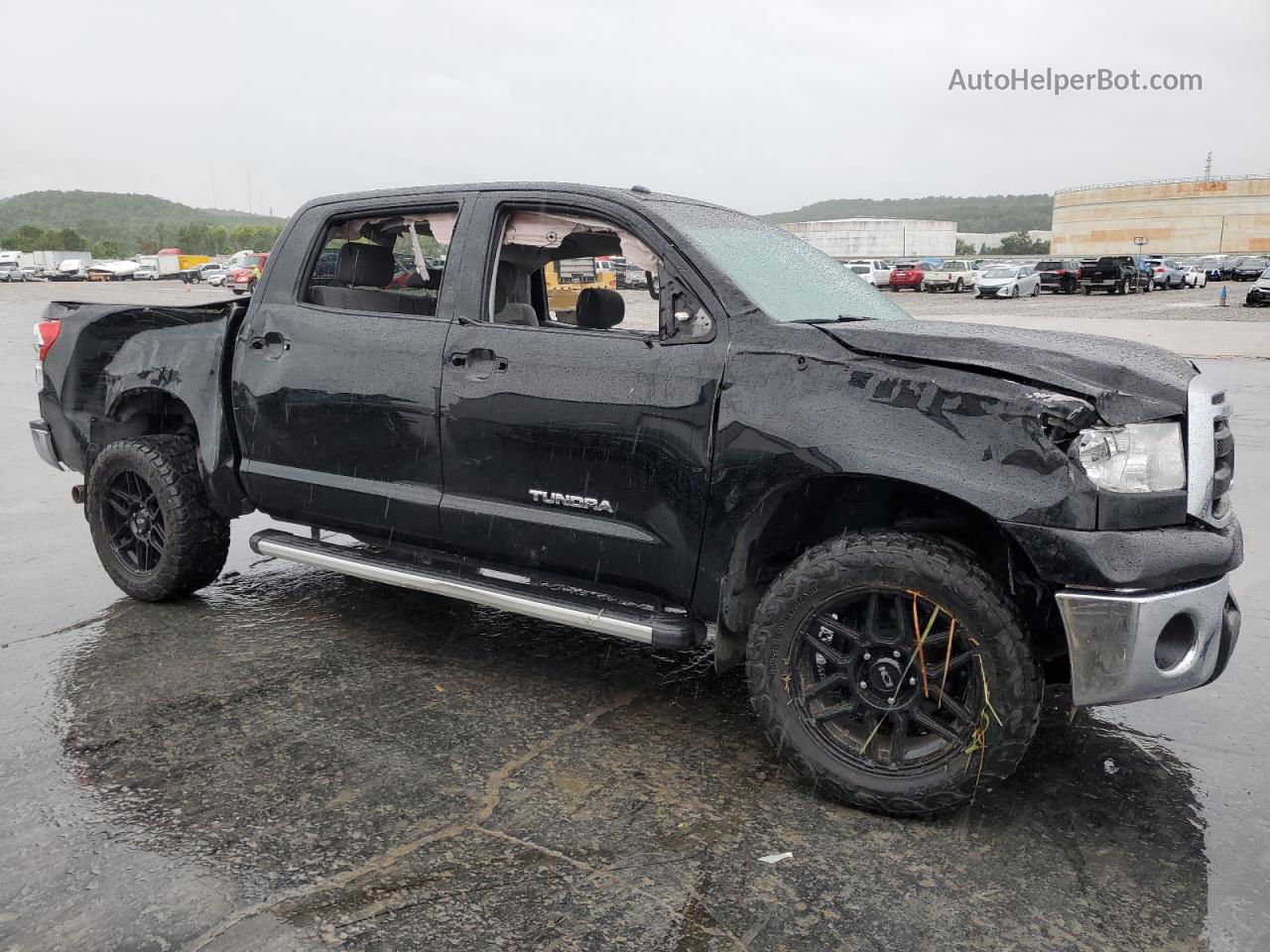 2012 Toyota Tundra Crewmax Sr5 Black vin: 5TFEM5F13CX036431