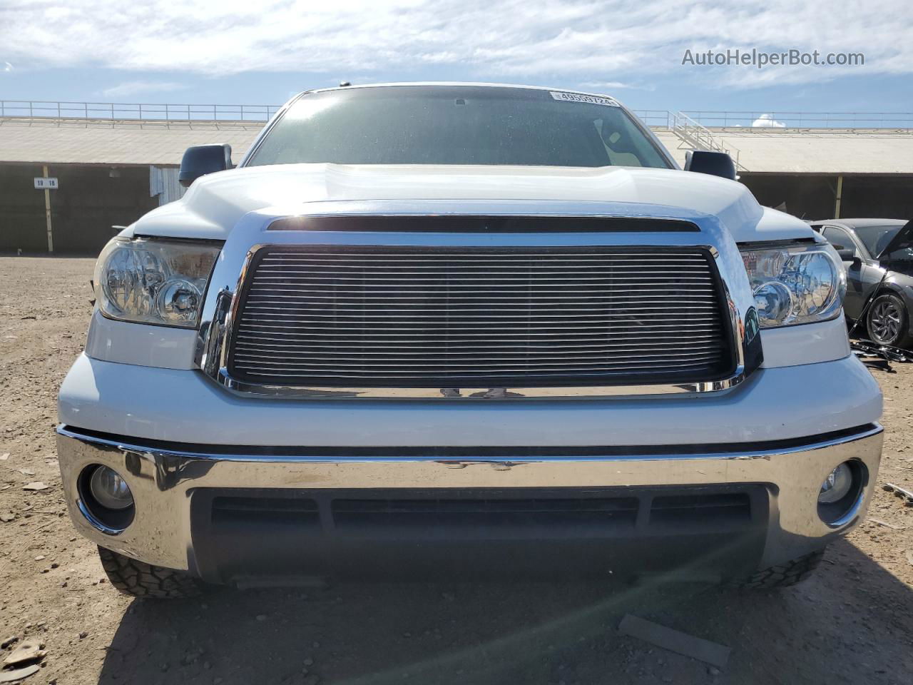 2012 Toyota Tundra Crewmax Sr5 White vin: 5TFEM5F14CX038706