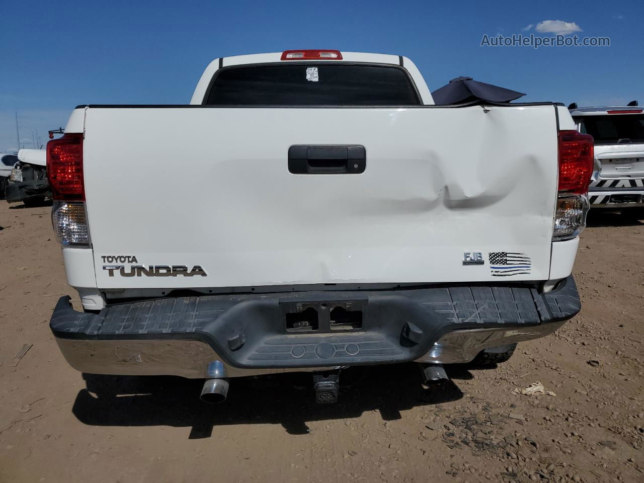 2012 Toyota Tundra Crewmax Sr5 White vin: 5TFEM5F14CX038706