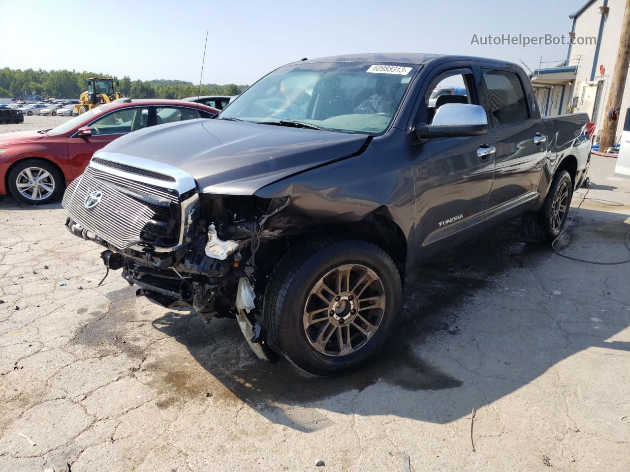 2012 Toyota Tundra Crewmax Sr5 Gray vin: 5TFEM5F15CX050427