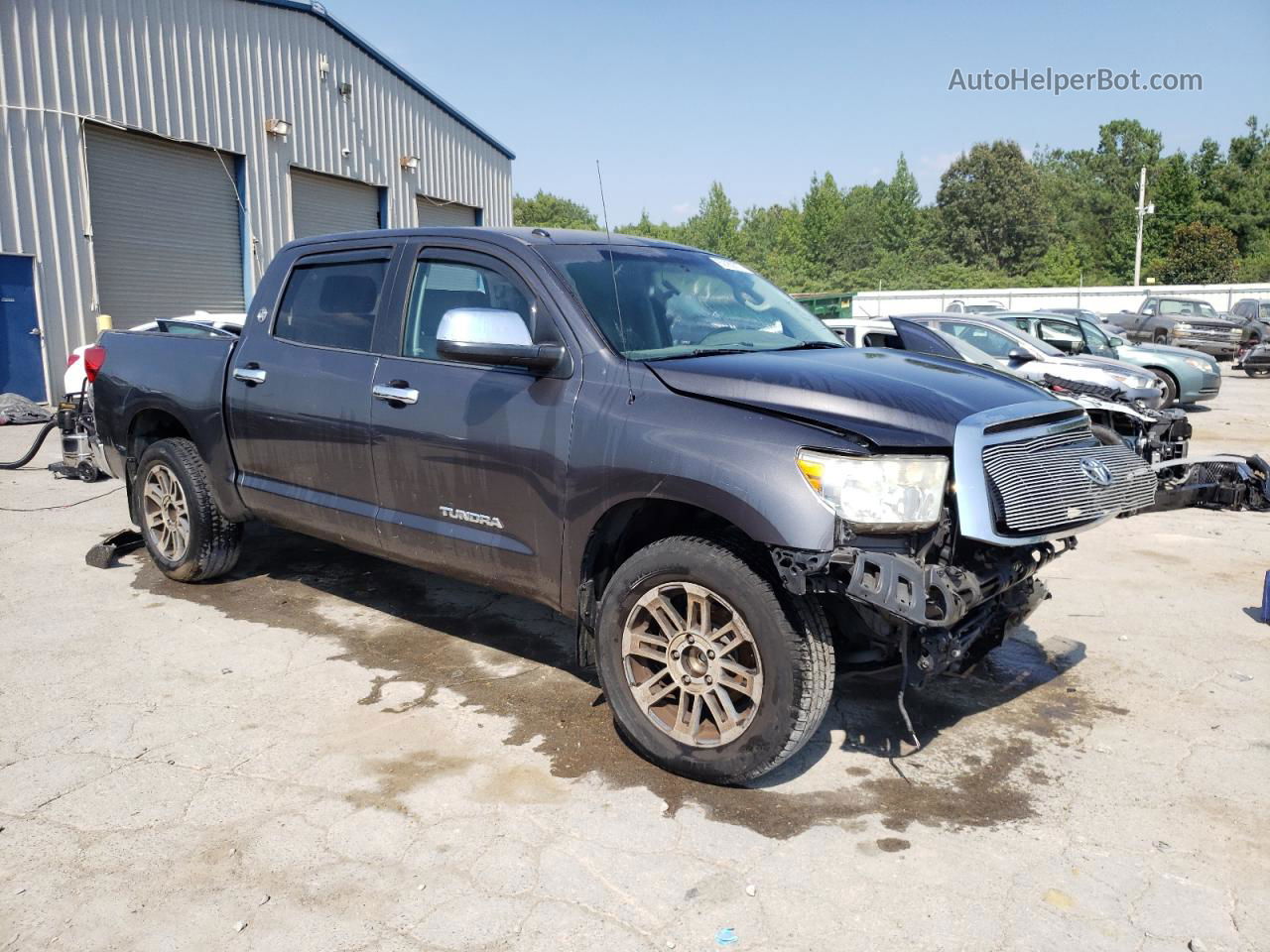 2012 Toyota Tundra Crewmax Sr5 Серый vin: 5TFEM5F15CX050427