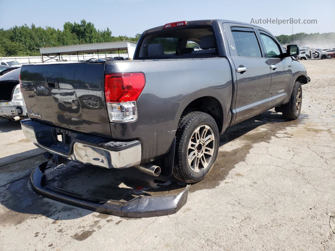 2012 Toyota Tundra Crewmax Sr5 Gray vin: 5TFEM5F15CX050427