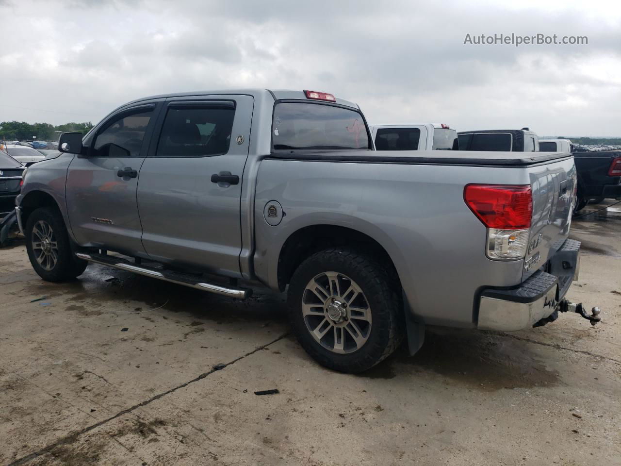 2012 Toyota Tundra Crewmax Sr5 Silver vin: 5TFEM5F16CX049433