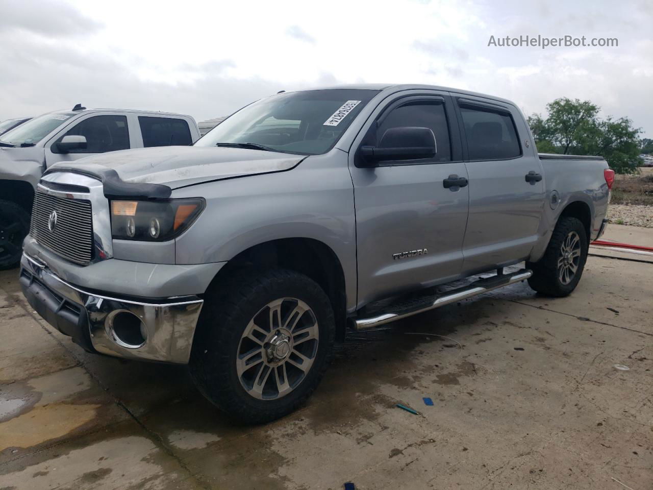 2012 Toyota Tundra Crewmax Sr5 Silver vin: 5TFEM5F16CX049433