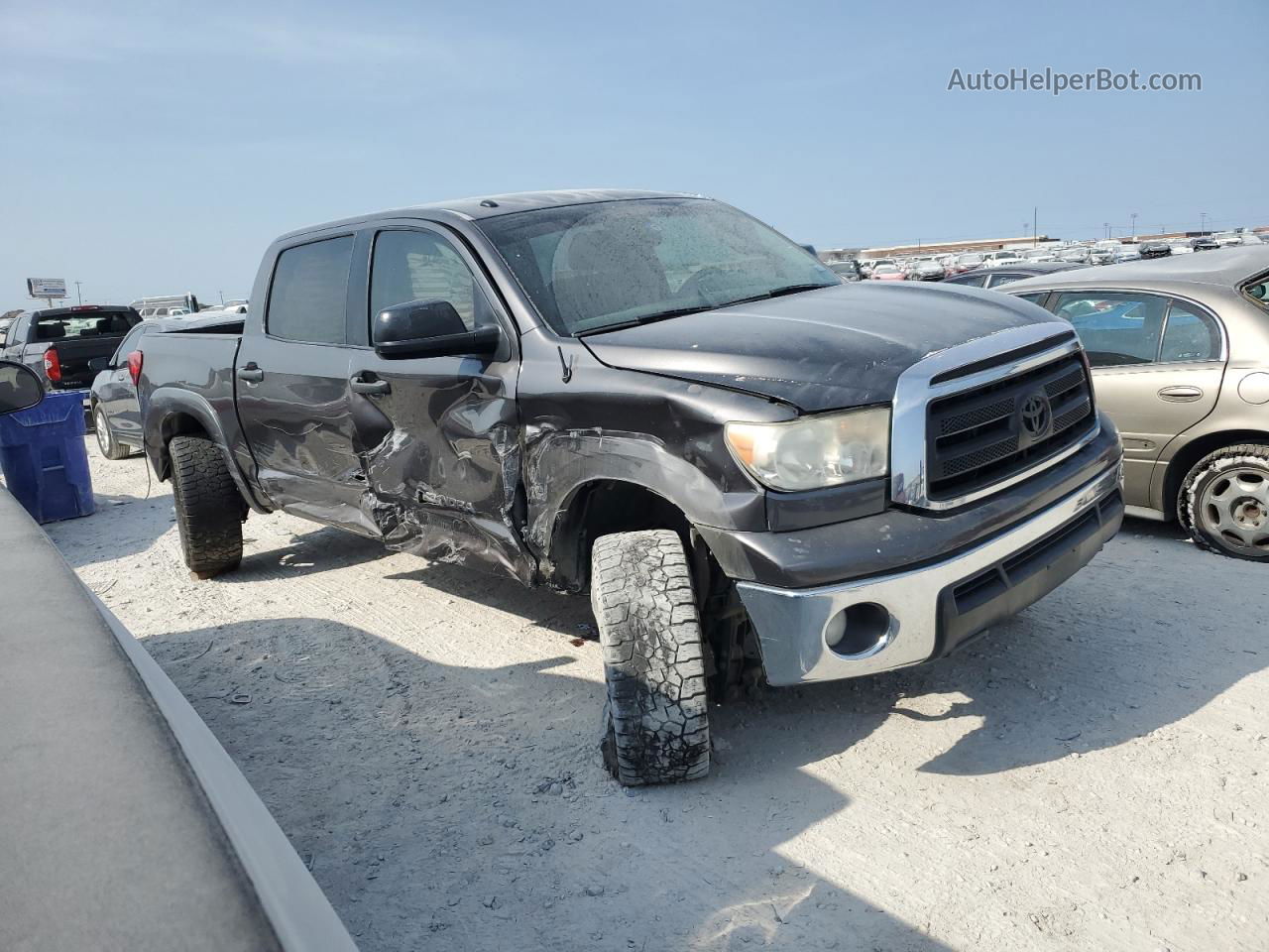 2012 Toyota Tundra Crewmax Sr5 Gray vin: 5TFEM5F17CX037985