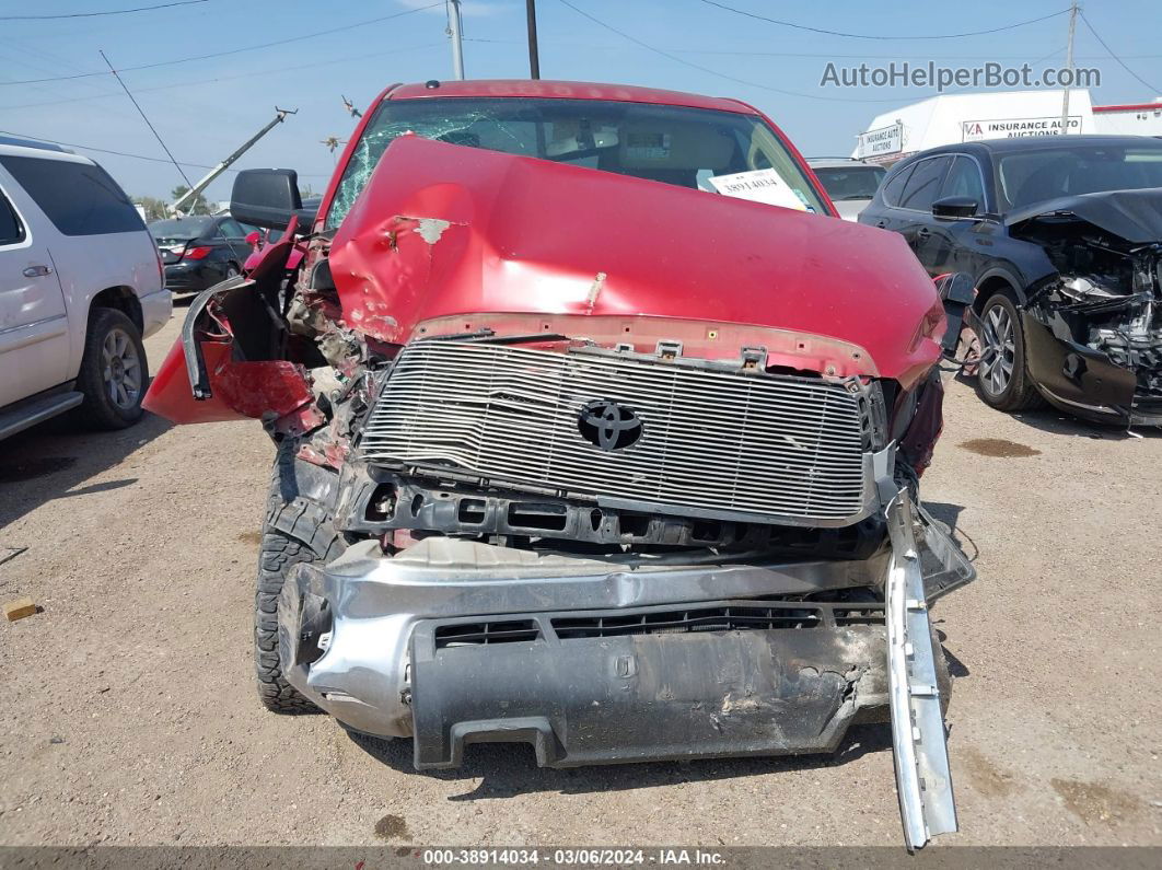 2012 Toyota Tundra Grade 4.6l V8 Red vin: 5TFEM5F17CX038229