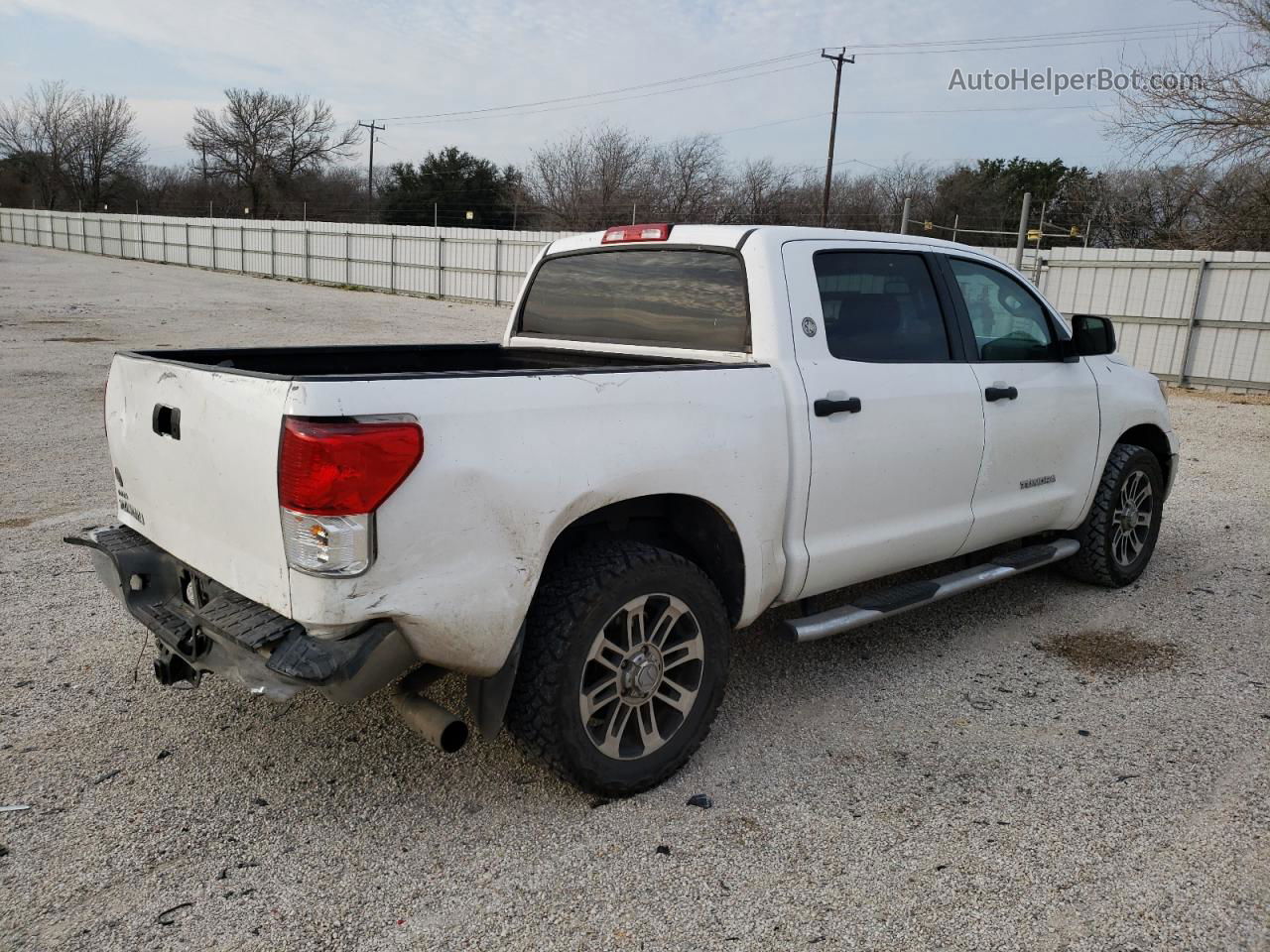 2012 Toyota Tundra Crewmax Sr5 White vin: 5TFEM5F18CX045111