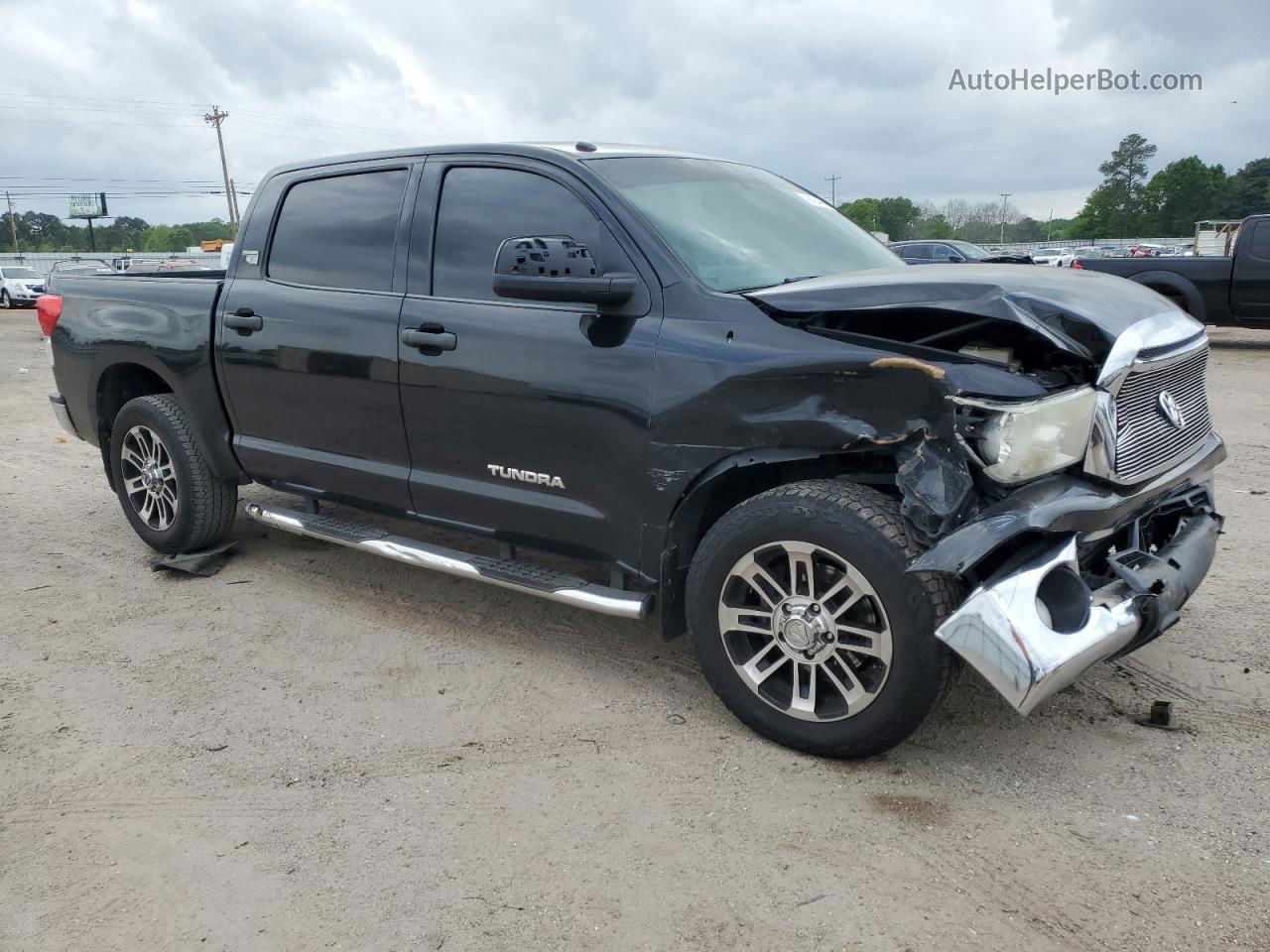 2012 Toyota Tundra Crewmax Sr5 Черный vin: 5TFEM5F19CX043237