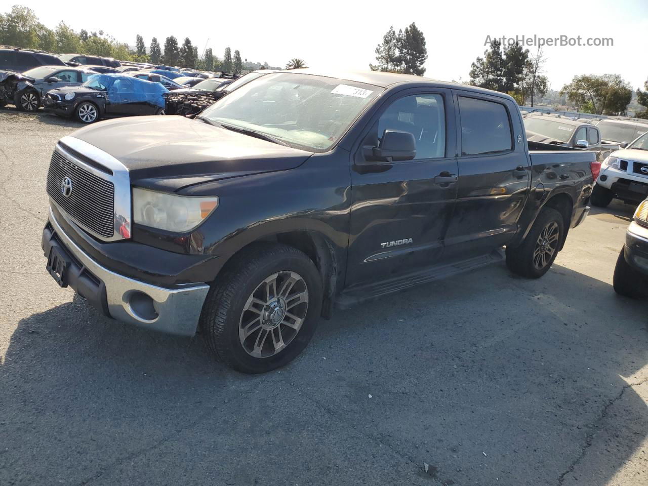 2012 Toyota Tundra Crewmax Sr5 Black vin: 5TFEM5F1XCX050357