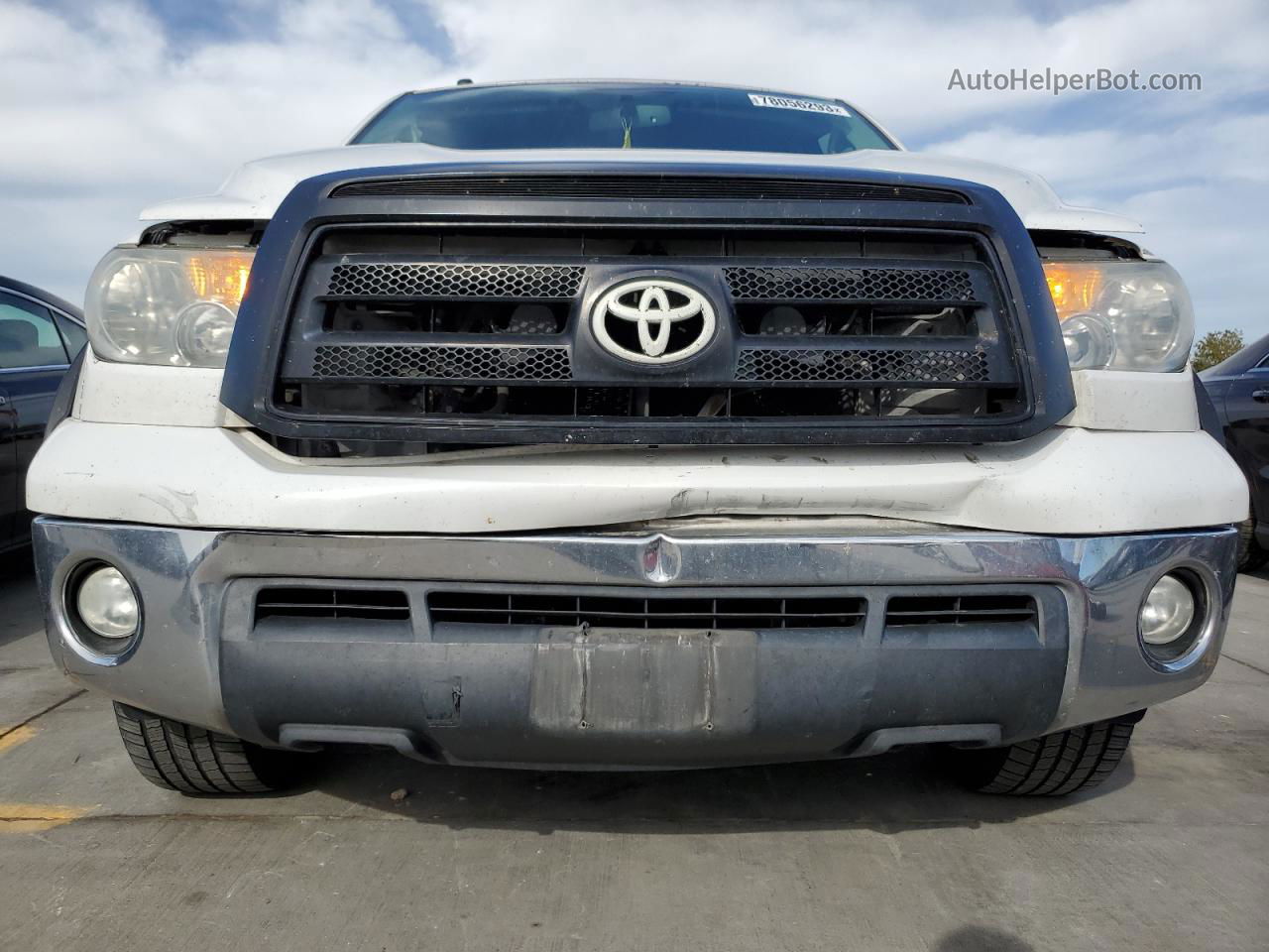 2012 Toyota Tundra Crewmax Sr5 White vin: 5TFEY5F11CX119859