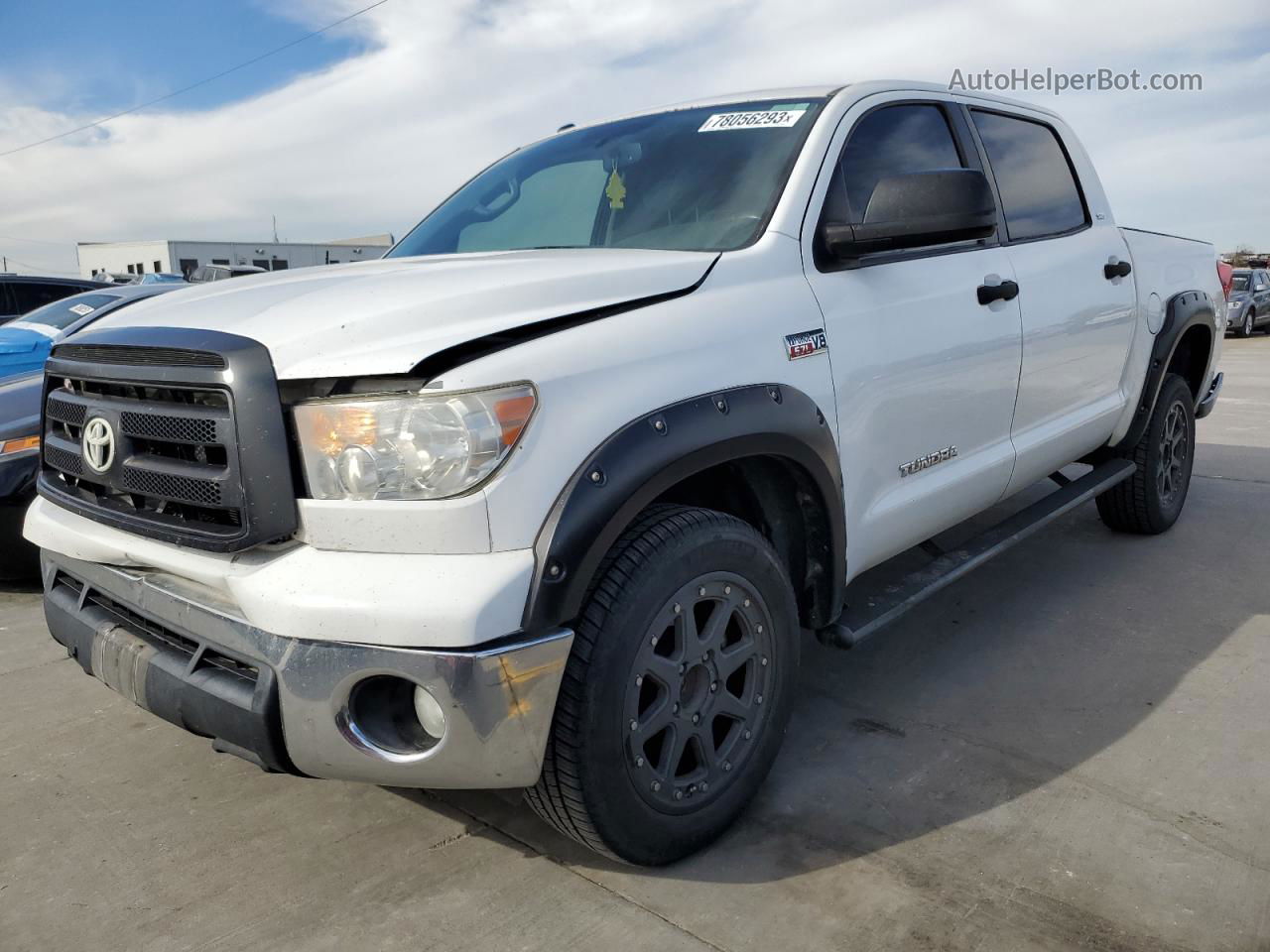 2012 Toyota Tundra Crewmax Sr5 White vin: 5TFEY5F11CX119859