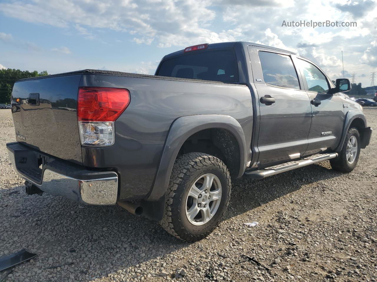 2012 Toyota Tundra Crewmax Sr5 Gray vin: 5TFEY5F12CX132409