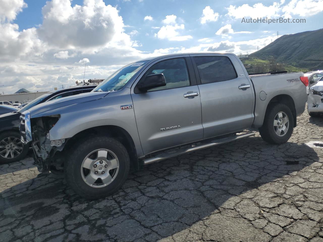 2012 Toyota Tundra Crewmax Sr5 Серебряный vin: 5TFEY5F13CX117336