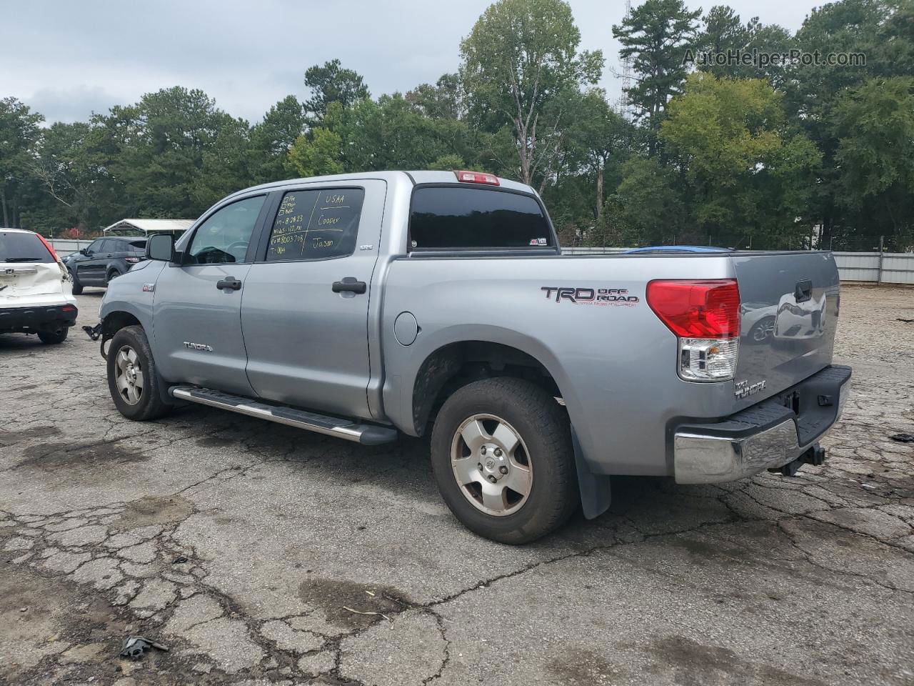 2012 Toyota Tundra Crewmax Sr5 Silver vin: 5TFEY5F14CX132833