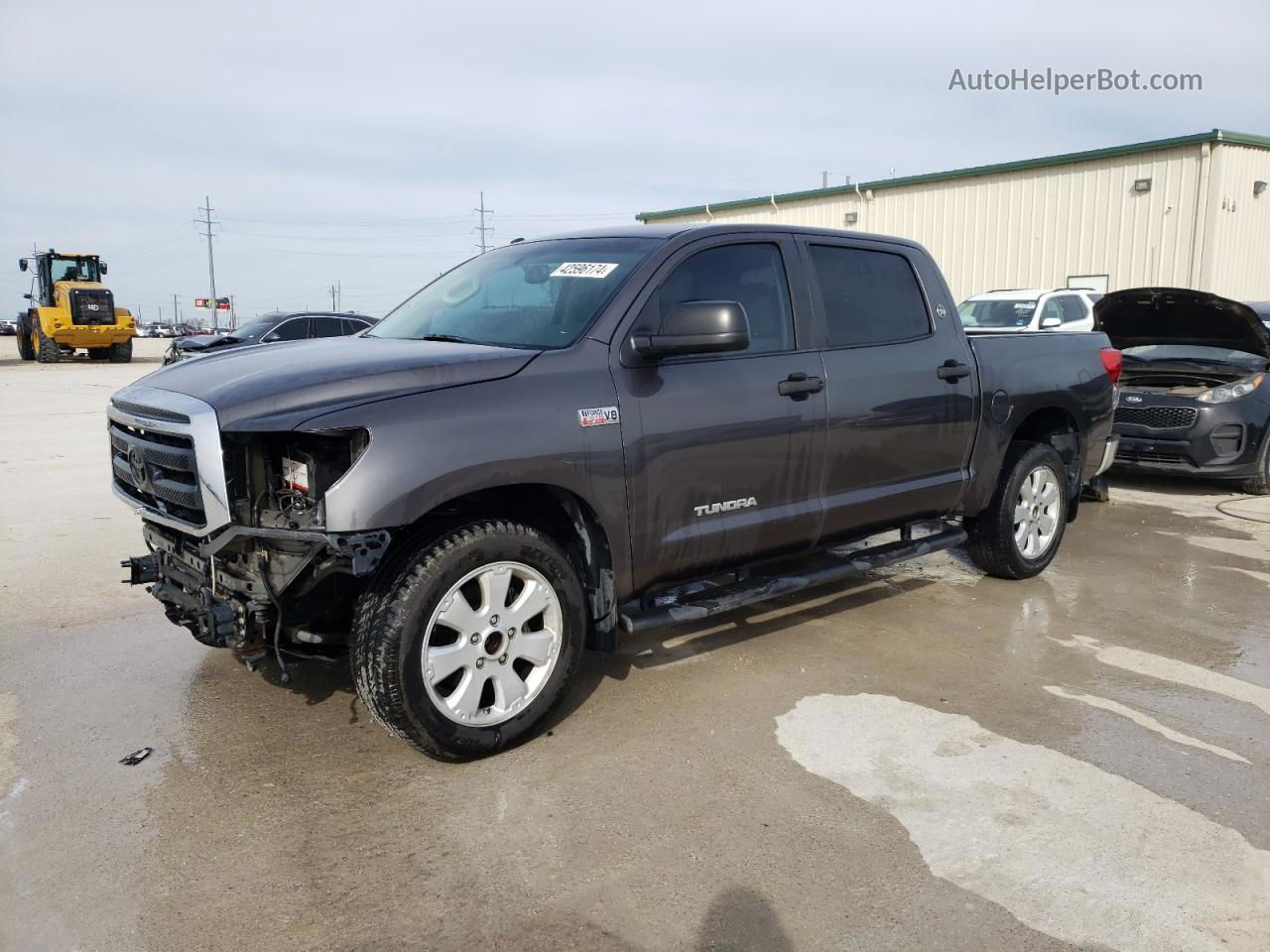 2012 Toyota Tundra Crewmax Sr5 Gray vin: 5TFEY5F16CX125835